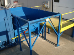 20 hp Auger Compactor with custom dock feed hopper