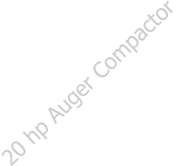 20 hp Auger Compactor